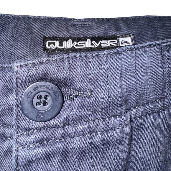 Quiksilver Shorts Mens 32 Navy Pinstripe Chino Walk Flat Front Casual SUM9 - Picture 1 of 12